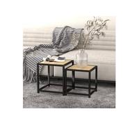 Vidaxl Tables À Thé 2 Pcs Mdf Chêne Sonoma