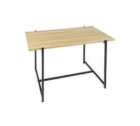 ELIAS - Tables basse plateau MDF aspect bois piètement métal -