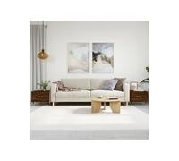 Tables basses 2 pcs chêne marron 50x50x40 cm bois d'ingénierie 829363