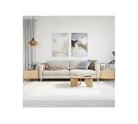 Vidaxl Tables Basses 2 Pcs Chêne Sonoma 50x50x40 Cm Bois D'ingénierie Marron