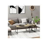 Tables basses 2 pcs Chêne sonoma Bois d ingénierie