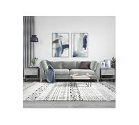 Tables basses 2 pcs gris béton 50x46x50 cm bois d'ingénierie 830933