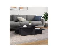 Vidaxl Tables Basses 2 Pcs Gris Bois D'ingénierie Marron