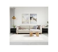 Vidaxl Tables Basses 2 Pcs Noir 50x46x50 Cm Bois D'ingénierie Marron