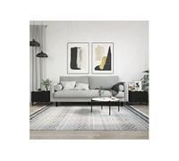 Vidaxl Tables Basses 2 Pcs Noir 50x50x40 Cm Bois D'ingénierie Marron