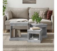 Vidaxl Table Basse 3 Pcs Chêne Artisanal Bois D'ingénierie