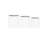 Tables Basses 3 Pcs Blanc - Vidaxl Blanc