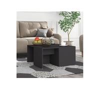 Tables basses 4 pcs gris 33x33x33 cm bois d ingénierie