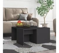 Tables basses 4 pcs gris 33x33x33 cm bois d ingénierie Gris G
