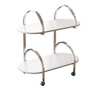 Tables Basses Chariot De Style Antique for La Maison, Support Rangement Mobile for Canapé, Salon, Table D'appoint(A)