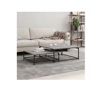 vidaXL Tables basses gigognes 2 pcs sonoma gris bois d'ingénierie 832821