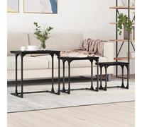 Tables Basses Gigognes Table d'Appoint Salon 3 pcs Bois d'Ingénierie vidaXL