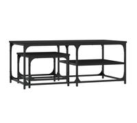 Tables basses - JILI - 2 pcs - Design gigogne - noir - bois d'ingénierie 83539412