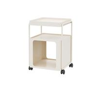 Tables Basses Nouvelle Maison intérieure canapé Table d'appoint Salon Petite Basse Balcon Chambre Amovible créatif(White)
