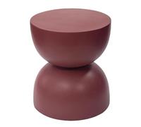 Tables Basses Petite Table Ronde d'appoint for Cour extérieure, B&, hôtel, canapé, café, Maison, Salon, Loisirs, Rangement(Red)