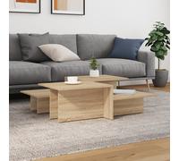 Tables Basses Tables d'Appoint Canapé Salon 2 pcs Blanc Bois d'Ingénierie vidaXL