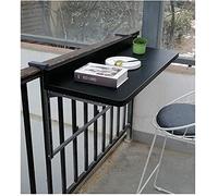 Tables basses Tables de service Balcon brun réglable suspendue table de garde- corps étagères flottantes portables pliantes suspendues balcon compact table de garde- corps pour terrasse patio pont cou