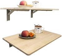 Tables basses Tables de service Pliante étagère support mural Gain d' espace pliant suspendu Table d' appoint en bois massif Haut mural for plate- forme Workbench Home Office Cuisine, 3 tailles(50*40)