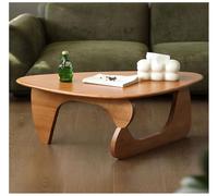 Tables Basses Triangulaires pour Le Salon, Petite Table Basse, Table Centrale en Bois de Chêne, Table Centrale pour Petit Espace, Bureau à Domicile,Cherry,50.3in/128cm