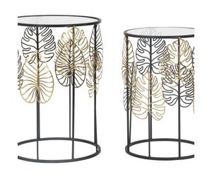 TABLES COUPLE GLAM FEUILLES