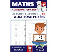 Tables d'addition et additions posées: Exercices progressifs pour maîtriser les tables et apprendre à poser des additions. Avec méthode et corrigés. Calcul mental.