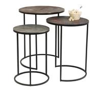 Tables D'appoint Electra Set De 3 Kare Design Multicolore