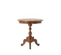 Tables D'appoint Petite Table Ronde en Bois Massif, rétro, Salon, Balcon, Basse, Petite à thé, d'appoint for canapé de Maison(C)