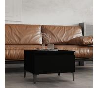 Vidaxl Table D'appoint Noir 50x46x35 Cm Bois D'ingénierie