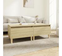 vidaXL Bijzettafels 2 st 50x46x35 cm bewerkt hout sonoma eikenkleurig819507 Marron G