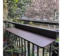 Tables de bar pliantes d'extérieur, support de balustrade de balcon réglable, meuble de terrasse peu encombrant pour porche et terrasse