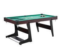 Tables de Billard, Billard Americain Pliante Portable avec Ensemble Complet de Billard, Rangement Facile pour Salles de Jeux, Sous-Sols, et Amusement en Famille(Red,183x91x79cm/72x35.8x31.1in)
