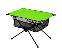 Tables de camping vert chartreuse couleur unie pure petite table de camping avec sac de rangement pour salle à manger en plein air cuisine pique-nique