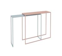 Tables de canapé console, table console étroite, table console industrielle, table de couloir pour entrée, table de couloir longue et étroite, table d'entrée avec cadre géométrique en métal, pour