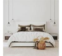 Tables de chevet 2 pcs avec tiroir Gris béton Gris G