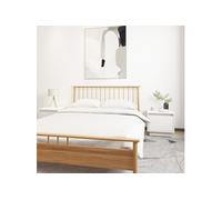 Tables de chevet 2 pcs Blanc 35x34x32 cm Bois de pin solide