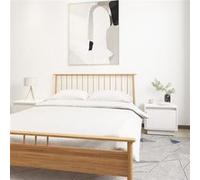 2x Tables de Chevet Blanc 35x34x32 cm Bois de Pin Solide Tables de Nuit vidaXL