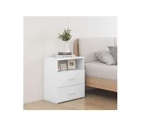 Tables de chevet 2 pcs Blanc 50x32x60 cm