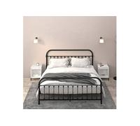 vidaXL Tables de chevet 2 pcs Blanc brillant 40x35x50 cm821879 Blanc G