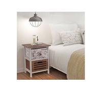 Tables de chevet 2 pcs en bois