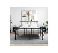Tables de chevet 2 pcs noir 40x35x47,5 cm bois d'ingénierie827423
