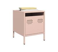 vidaXL Tables de chevet 2 pcs (851247) rose 35x39x43,5 cm acier