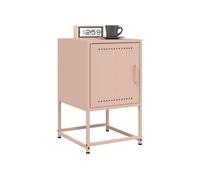 vidaXL Tables de chevet 2 pcs 846449 36x39x60,5 cm acier rose