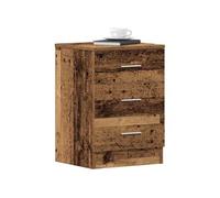 vidaXL Tables de chevet Vieux bois - 2 pcs 38x35x55 cm en bois d'ingénierie