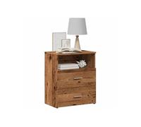 Tables de chevet 2 pcs vieux bois 50x32x60 cm bois d'ingénierie, armoire, meubles de chambre à coucher, support de 856565