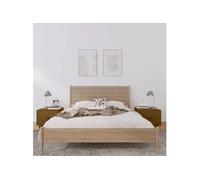 Tables de chevet 2pcs Marron miel 40x34x35cm Bois de pin massif Marron G