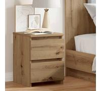 Vidaxl Table De Chevet Chêne Artisanal 30x30x40 Cm Bois D'ingénierie Marron