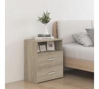 Tables de Chevet Armoire de Lit Chambre Intérieur 2 pcs Chêne Sonoma vidaXL