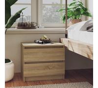 Tables de Chevet Armoires de Lit Chambre 2 pcs Blanc Bois d'Ingénierie vidaXL