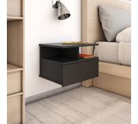 Tables de Chevet Flottantes Chambre 2pcs Blanc Brillant Bois d’Ingénierie vidaX