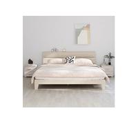 2x Tables de Chevet Tables de Nuit Armoires de Chevet Armoires de Lit Chambre à Coucher Intérieur Blanc 40x35x44,5 cm Bois de Pin Massif